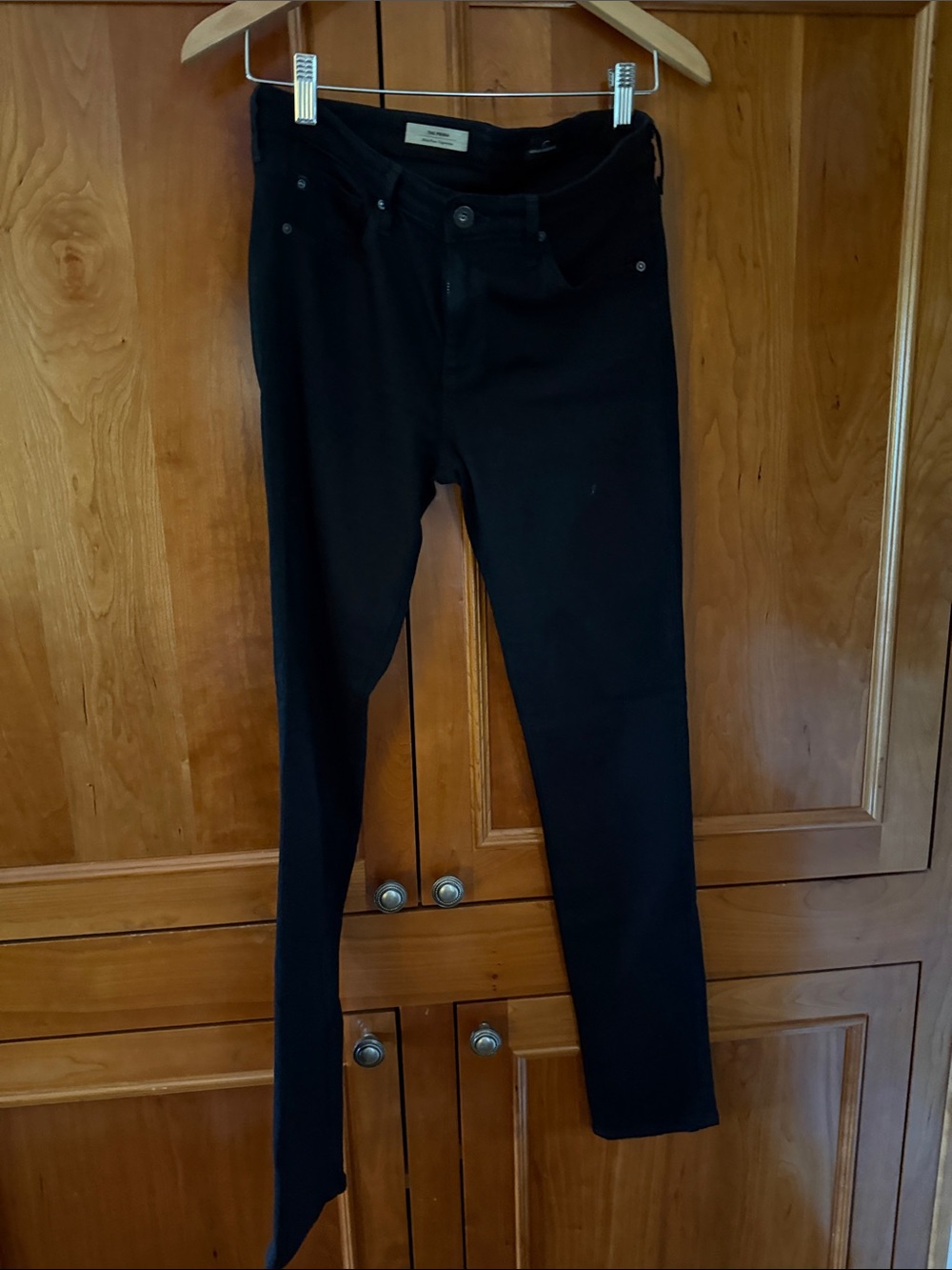 AG Adriano Goldschmied Skinny Jeans in Black and Beige